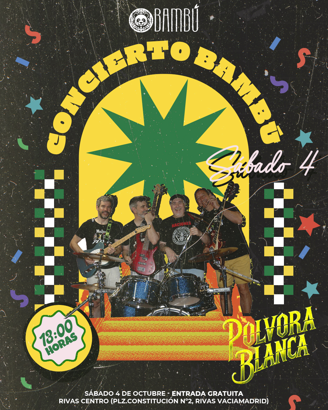 Cartel Concierto en Bambú, Rivas-Vaciamadrid